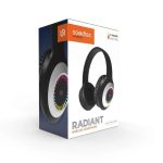 Porodo Soundtec Radiant Wireless Headphone PD-STWLEP028 – Bluetooth 5.0 Headphones with LED Lights, 40mm Drivers, and Type-C Charging, - Image 5