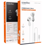 Porodo Soundtec Type-C Wired Earphones in Oman – Stereo Bass Clear Sound - Image 3