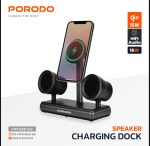 Porodo Speaker Charging Dock PD-FWCH050-BK – Wireless Audio & Fast Charging Dock - Image 6
