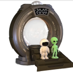 Porodo Stargate Lamp Alien Projection Light Speaker + Bluetooth White Noise Timer PD-SGPTR3WS – Ambient Decor, 8 Modes, Remote & Timer