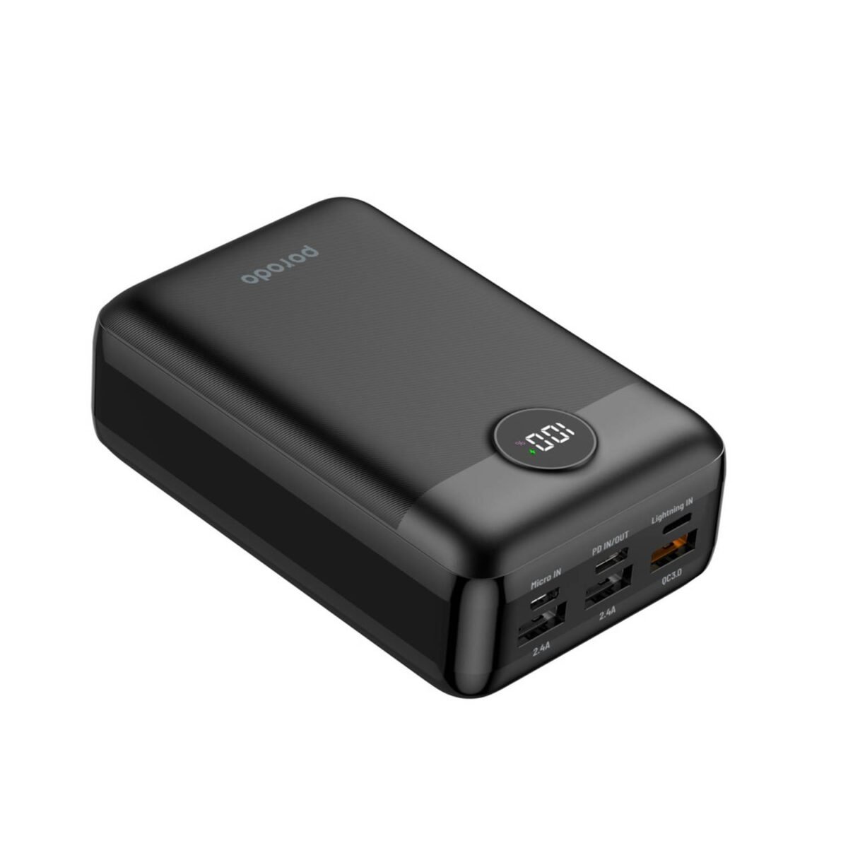 Porodo Super Compact Power Bank 30000mAh PD 20W QC3.0 Portable Charger PD-PBFCH008-BK – High Capacity Fast Charging Power Bank - Price in Oman - Image 2