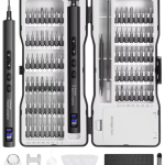 Porodo Techfix PDGTE970 97-in-1 Electric Screwdriver Kit – Rechargeable Precision Repair Set with 65 Bits & LED Light |