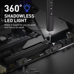 Porodo Techfix PDGTE970 97-in-1 Electric Screwdriver Kit – Rechargeable Precision Repair Set with 65 Bits & LED Light | - Image 2