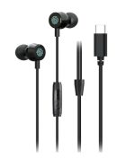 Porodo Type-C Touch Control Earphones STEP 048 – In-Ear Wired USB-C Earphones with Mic for Android & Type-C Devices,
