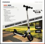 Porodo Vim Kids Electric Scooter 150W 5–8KM – Kids Electric Scooter in Oman - Image 3