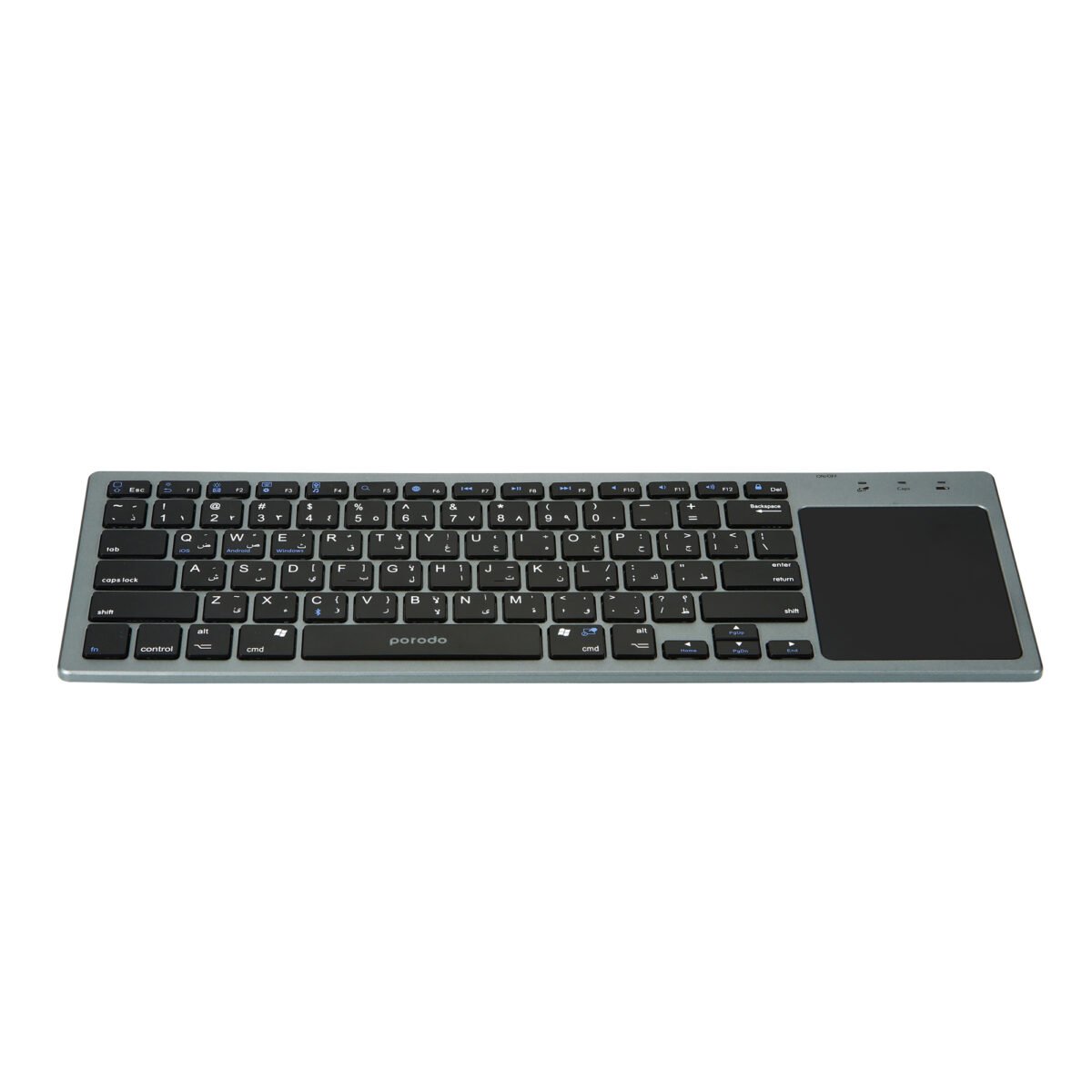 Porodo Wireless Keyboard PD-WKBTP-GY – Slim Bluetooth Keyboard for PC & Tablet - Price in Oman - Image 4