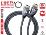 Powero+ 3M 8K Braided HDMI Cable (HDMI8K3M) – Ultra HD 8K@60Hz, 48Gbps High-Speed, Best Price In Muscat Oman - Image 3