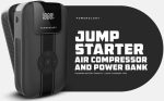 Powerology 11200mAh Jump Starter with Air Compressor – Portable Car Battery Booster & Power Bank (PPBCHA13-BK) - Image 3