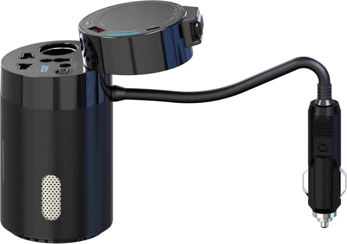Powerology 200W Universal Car Power Inverter in Oman - Image 2