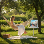 Powerology 27″ Portable FHD Smart TV PG27FWH – Battery Powered, Android 14, Dual-Band WiFi - Image 5