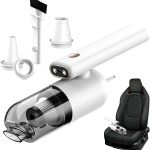 Powerology 3-in-1 Handheld Vacuum Blower & Inflator – 5500Pa Suction, 4000mAh Battery, 180° Foldable Design, 60W Motor,