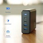 Powerology 4-Port Quick Charge Power Terminal PD 156W – Fast Charging Station with 2 USB-C & 2 USB-A Ports – - Image 4