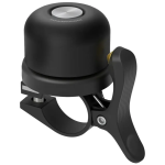 Powerology Bicycle & Scooter Bell with AirTag Mount (PPBCHAX3) — Copper Bell, AirTag Holder, Accelerometer Anti-Lost, 80–100dB, Water-Resistant (Black)