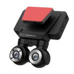 Powerology CAM108-P4K Dual Lens Dash Camera – 4K Front & Rear Car Surveillance with Night Vision and GPS,