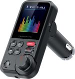 Powerology FM Transmitter Pro PCCSR003 – Bluetooth Wireless FM Transmitter with USB Charger & Hands