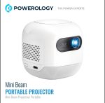 Powerology Mini Beam Portable Projector PWMPM2WH (White) – 720p Android 13, 100 ANSI Lumens, 8700mAh Battery, Up to 200″ Screen - Image 6
