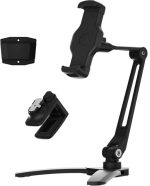 Powerology Multi-Mounting Phone & Tablet Holder PSARSPHBK – 360° Rotatable, Adjustable Arm, Aluminum Build, - Image 2