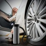 Powerology P52ACMBK Cordless Portable Air Compressor - 150 PSI, 5200mAh Power Bank & USB-C - Image 5