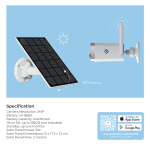 Powerology Smart Outdoor Wireless Security Camera with Solar Panel – 1080p HD, IP65 Waterproof, Motion Detection, Night Vision – PWOCSPWH - Image 4