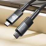 Powerology USB4 Type-C to Type-C 240W 8K Video Cable – 2M Braided, 40Gbps Data Transfer PCAB009-GY Best Price In Muscat Oman - Image 2