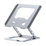 Premium Aluminum Alloy Laptop Stand – Adjustable, Foldable, High‑Ventilation Ergonomic Riser