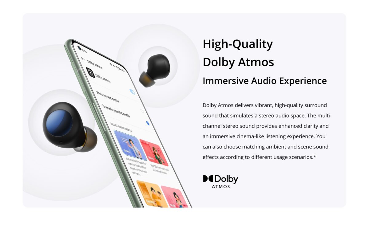 Realme Buds Q2s True Wireless Earbuds – 30H Playback, AI ENC, Dolby Atmos, Bluetooth 5.2 - Image 4