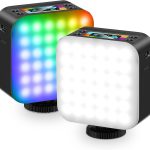 RGB Pocket Video Light AY-72 — Rechargeable Mini RGB Fill Light (2600-5600 K), Portable 3.7 W Panel