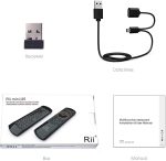 Rii Mini 125 EW00833 Wireless Air Mouse Keyboard – 2.4 GHz Remote for Smart TV, PC & Android - Image 7