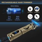 R.Vihan RV-955A 3-in-1 Rechargeable Hair, Beard & Nose Trimmer – LED Display, 180-Min Runtime, USB Charging - Image 5