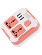 Saffron USB Socket Adapter E03 – Universal Travel Plug with Built‑in USB Port - Image 2