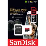 SanDisk Extreme PRO 128GB microSDXC UHS-I Memory Card – 170MB/s Read, 90MB/s Write, Class 10, U3, V30, A2 – Ideal for 4K UHD Video, Smartphones, Drones, and Action Cameras,