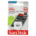 SanDisk Ultra 64GB microSDXC UHS-I Memory Card – 120MB/s, Class 10, A1 – Ideal for Android Devices & Full HD Video