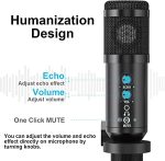 Sensitive Microphone A1 – Plug & Play Condenser Mic with Volume & Echo Control, 3.5mm Jack, Ideal for Recording, Streaming, and Gaming, - Image 3