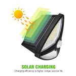 Solar Wall Light SH-1219B – Waterproof Outdoor LED with Motion Sensor for Garden, Patio, and Home Security, - Image 2