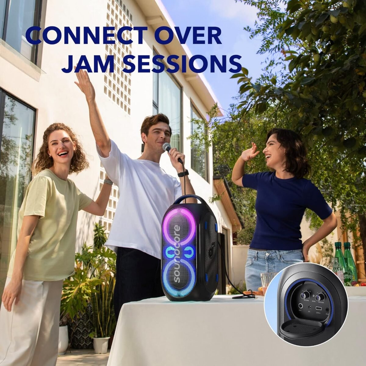 Soundcore Rave Party 2 120 W Portable Party Speaker (A3399H11) – BassUp, Light Show & PartyCast | - Image 5