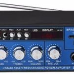Stereo Karaoke Power Amplifier LF-05T – 2-Channel 15W+15W, Bluetooth, USB/SD/FM, Dual Mic Inputs,