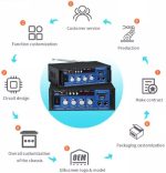 Stereo Karaoke Power Amplifier LF-05T – 2-Channel 15W+15W, Bluetooth, USB/SD/FM, Dual Mic Inputs, - Image 3