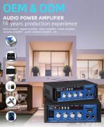 Stereo Karaoke Power Amplifier LF-05T – 2-Channel 15W+15W, Bluetooth, USB/SD/FM, Dual Mic Inputs, - Image 4