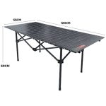 TAHAN Foldable Eggroll Lightweight Camping Table – 120 CM Portable Steel Outdoor Table for Camping, Picnic & Beach (Price In Oman)