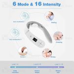 TechLove PG‑2601B19 Portable Neck Massager – U‑Shaped EMS/TENS, Heating, 6 Modes, Remote Control – - Image 7