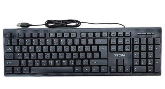 tecsa-desktop-usb-keyboard-d11-full-size-wired-usb-keyboard-.jpg Tecsa Desktop USB Keyboard D11 – Full-Size Wired USB Keyboard for Efficient Typing - Image 1