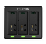 TELESIN S0-BCG-12-TGP 3-Port Charger for GoPro HERO13 – Triple Battery USB-C Charging Station (Price In Oman)