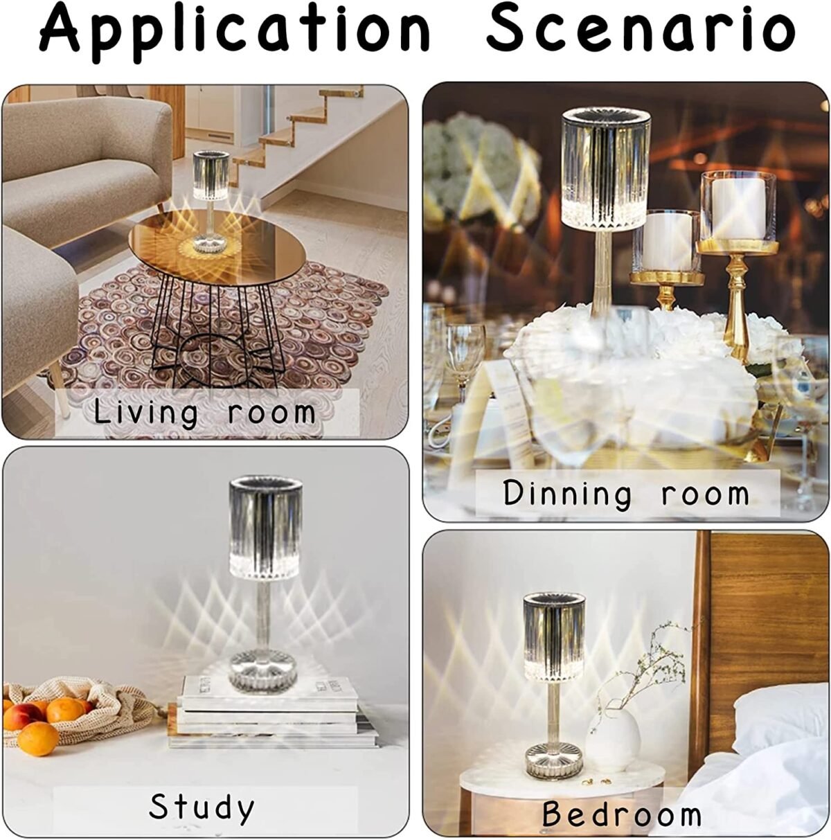 Touch‑Sensor Rechargeable LED Table Lamp – Cordless White Touch Lamp with Multi‑Level Dimming & USB‑C Charging - Image 5
