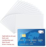 Transparent Card Sleeve Holder – Clear PVC ID, Debit & Credit Card Protector Cover - Image 3