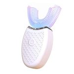 TW1 Teeth Whitening Automatic Toothbrush – Ultrasonic 360° U-Shaped Electric Brush with LED Whitening, IPX7 Waterproof, Rechargeable