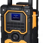 UEME Robuste BGL1 DAB+ FM Bluetooth Radio – 16W Stereo Sound, 2.5" LCD Display, USB Charging, AUX Input, Splash-Proof Design –