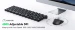 UG-KB-Mouse-Combo Green Wireless Keyboard and Mouse Set – Ergonomic, Silent Keys, USB Plug & Play, - Image 3