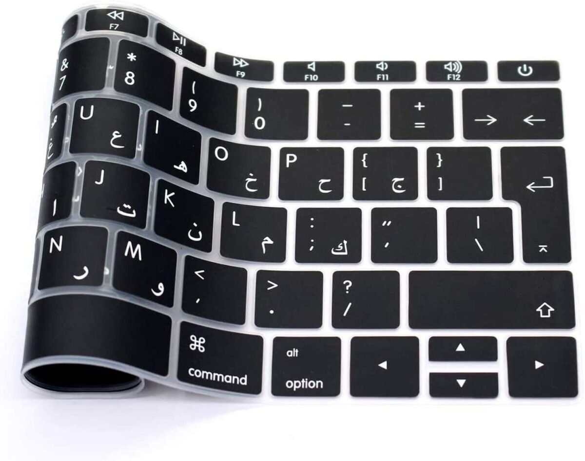 Ultra-Thin Silicone Keyboard Cover for 13-Inch MacBook (GM5J9) – Transparent, Dustproof, Washable, Backlit Compatible - Image 3