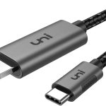 UNI USB-C to HDMI Cable – 4K@60Hz, Thunderbolt 3/4 Compatible, Plug & Play –