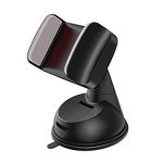 Universal Car Mobile Holder with Silicone Suction Cup – 360° Rotatable Dashboard & Windshield Phone Mount –